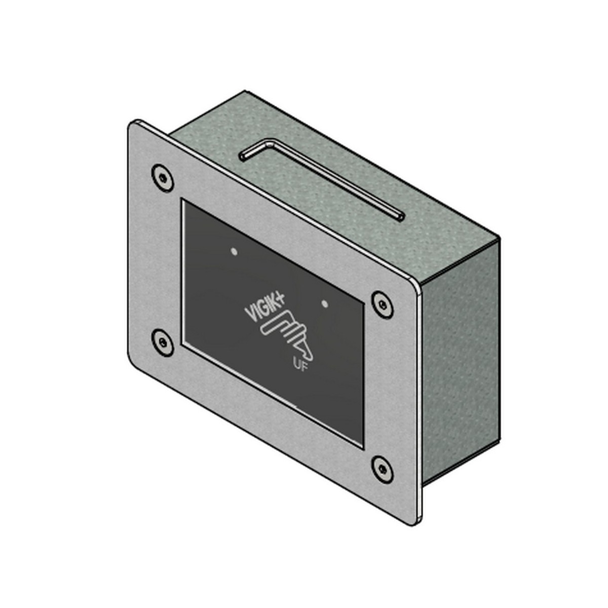 Lecteur encastré antivandale Vigik+ pour résidents et prestataires - URMET LEC/E/PLUS 
