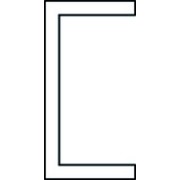 Profile en u de fixation peripherique tk35 40x20x2 l6500mm alu naturel  - FAAC 105437 