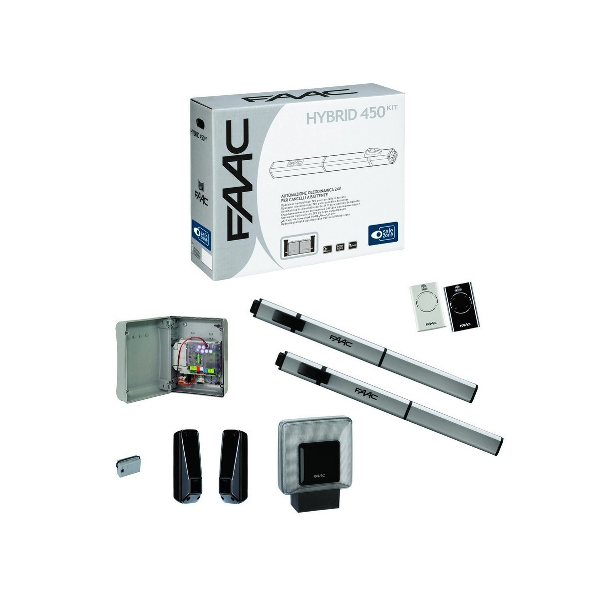 S450h - kit hybride 24v integral (version 2023) avec deux operateurs s450h cbac - FAAC 105689 