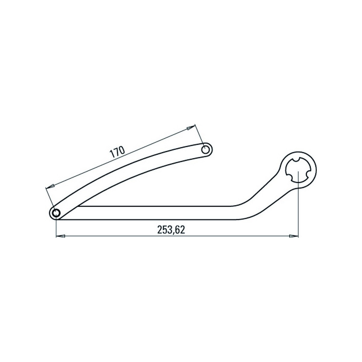 Paire de bras night one day nd3 blanc ral 9010 - FAAC 105728 
