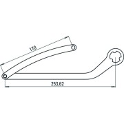 Paire de bras night one day nd3 blanc ral 9010 - FAAC 105728 