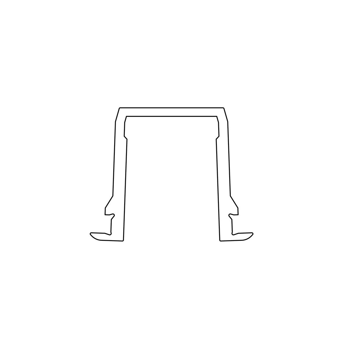 Profile guide sol tk35 5500mm a inserer dans la traverse basse - FAAC 105889 