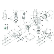 750 - verin hydraulique standard ouverture 180° (avant 2003) - FAAC 108758 