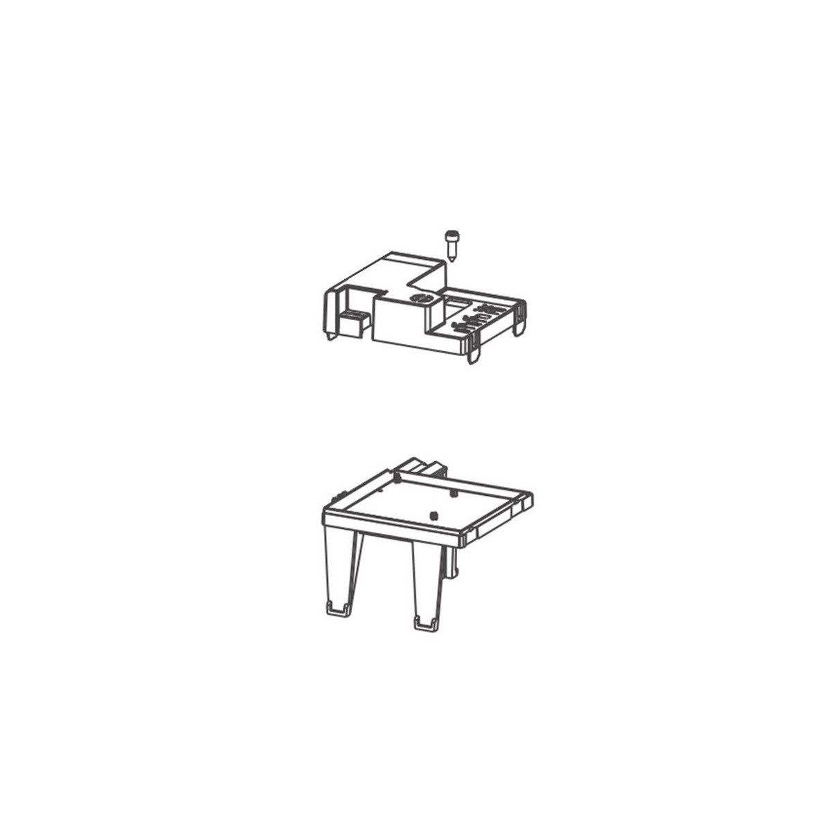 391 - support et couvercle pour carte electronique e024s - FAAC 115016 