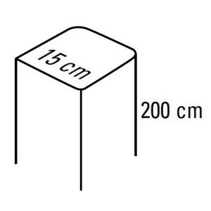 S2500i - poteau en aluminium l15xh200cm. ral a choisir. - FAAC 170POAP20ral 