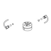 560 - pompe 1 litre pour moteur hydraulique de porte de garage 560 - FAAC 3204335 