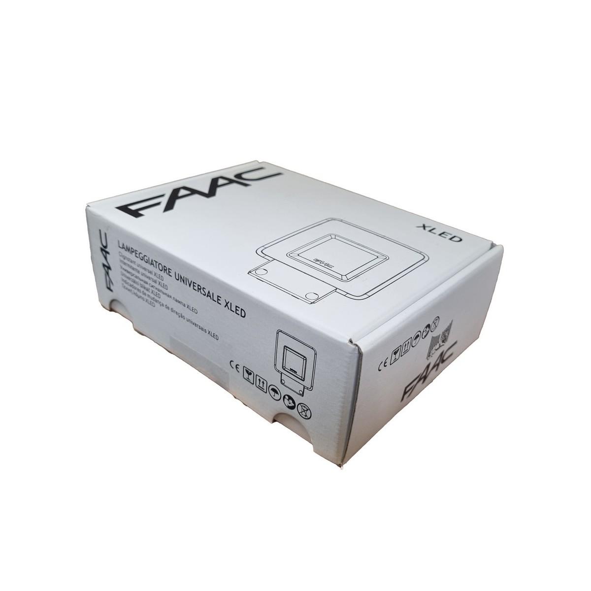 Xled - feux clignotant 230-115-24v avec antenne 433 / 868 mhz - FAAC 410029 