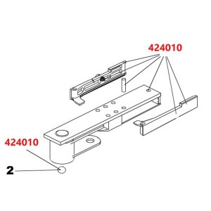 770n - bras et debrayage moteur - FAAC 424010 