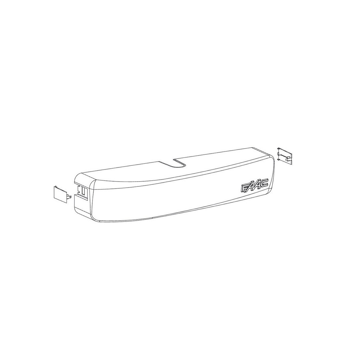 950bm - carter de protection pour operateur porte pietonne 950bm - FAAC 428328 
