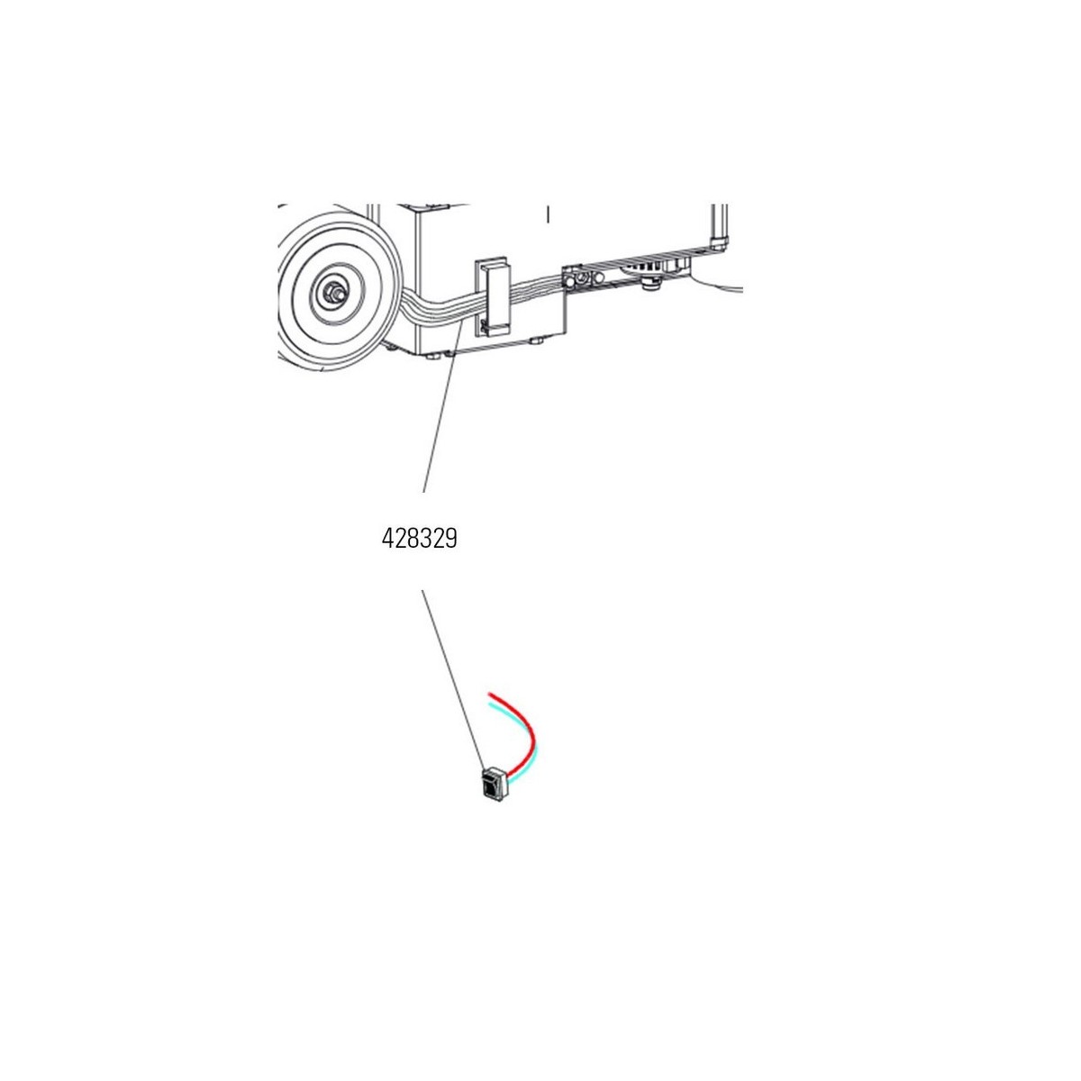 Interrupteur de fonction avec cable 950 bm - FAAC 428329 