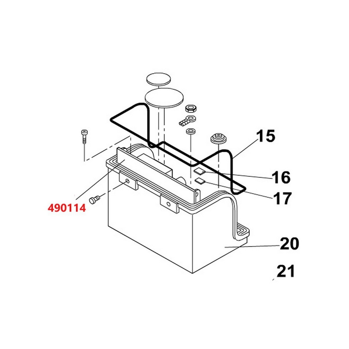 Kit d'adaptation pour carte electronique 780d pour operateurs 746 et 844 - FAAC 490114 