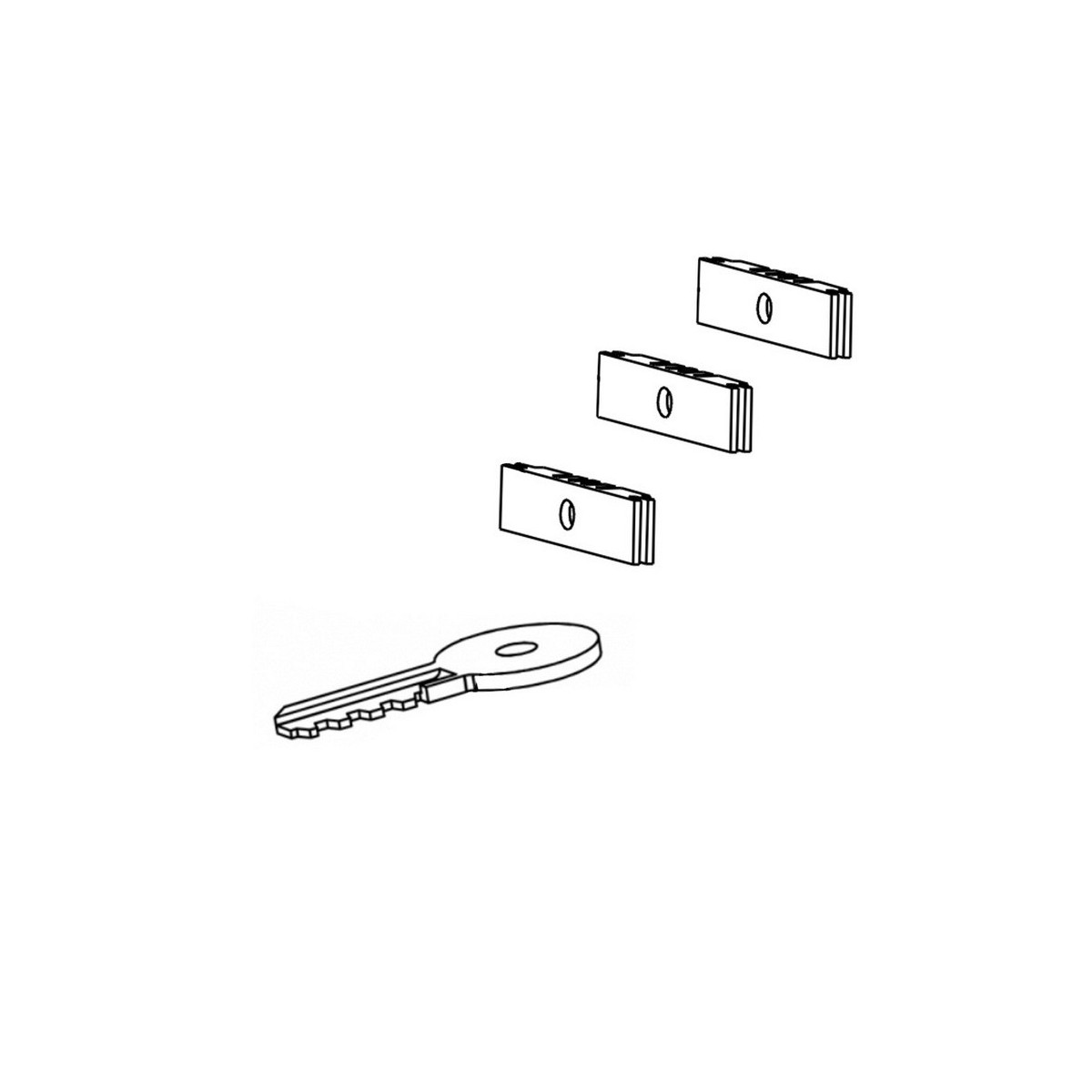 Sachet accessoires coffre b680 - FAAC 63000152 