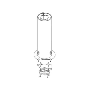 J200ha - cylindre avec bande reflechissante - FAAC 63000272 