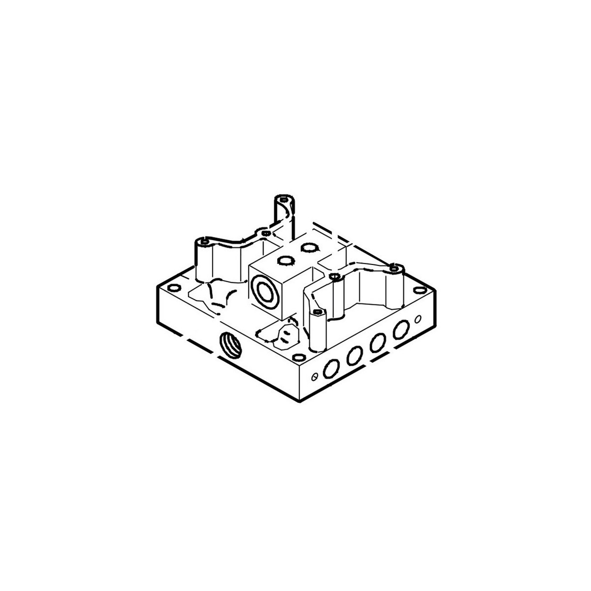 750 - flasque de distribution pour 750 cbac (v.1996) - FAAC 63000613 