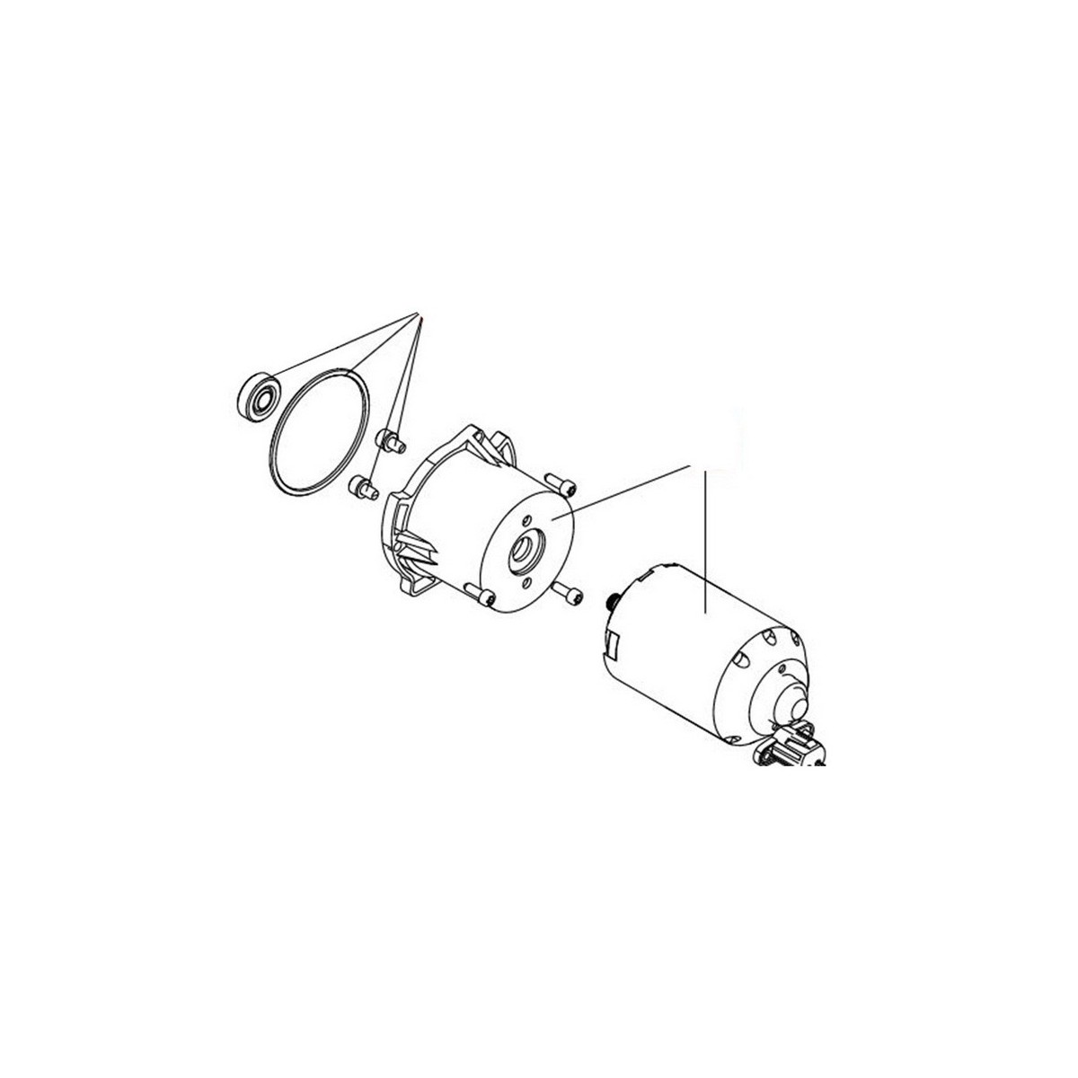 S450h - groupe moteur.piece detachee pour operateur hydraulique s450h cbac et sb - FAAC 63000636 