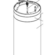 Cylindre j275ha h600 avec bandeau reflechissant - FAAC 63000906 