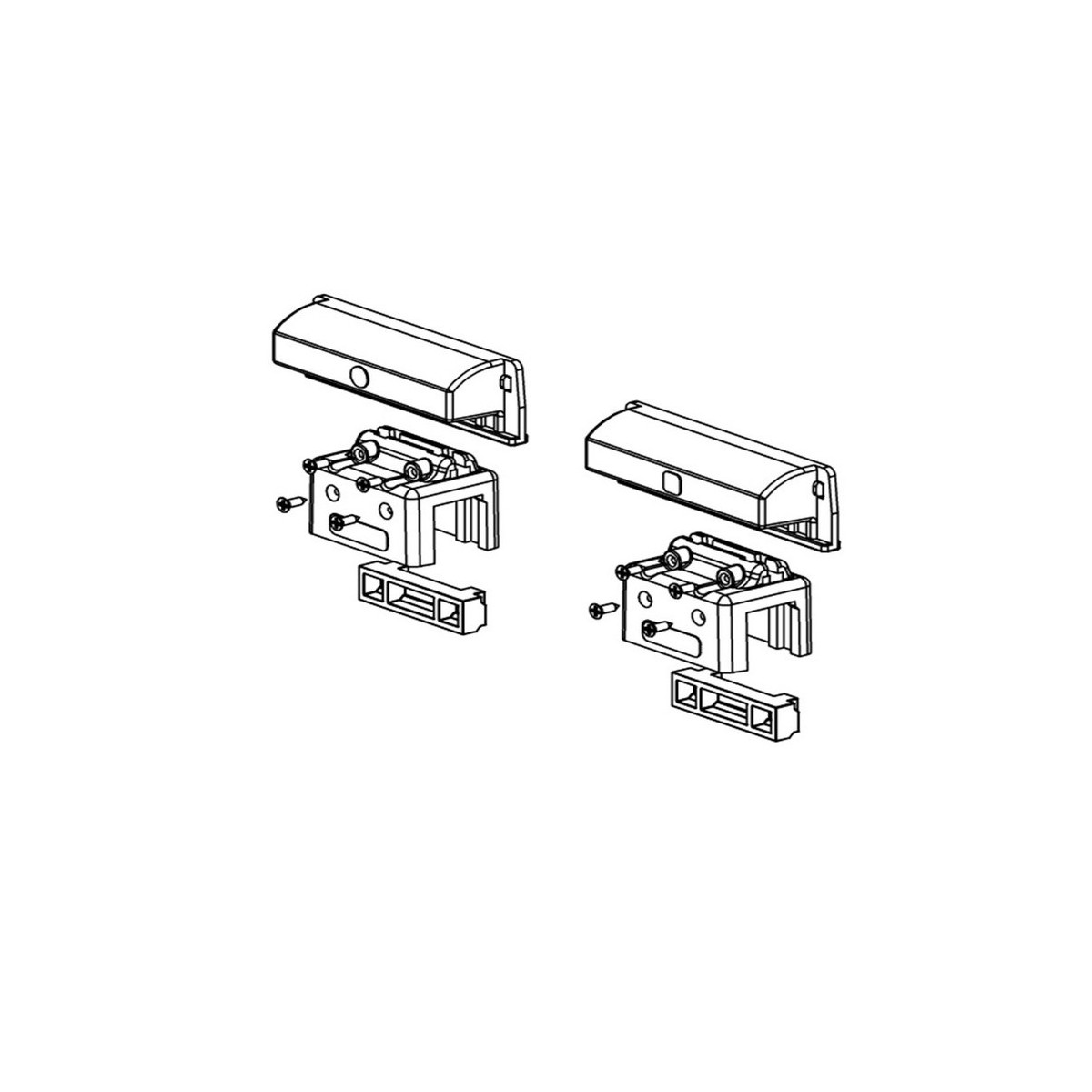 Aimants et plaquettes de fin de courses c720/c721/740/741/746/844 - FAAC 63001035 