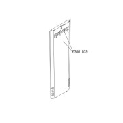 B614 - porte rouge. piece detachee pour coffre de barriere b614  - FAAC 63001039 