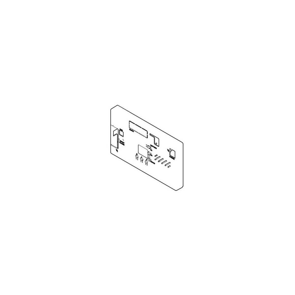 E124 - couvercle de protection en plastique pour carte electronique e124 - FAAC 63001355 