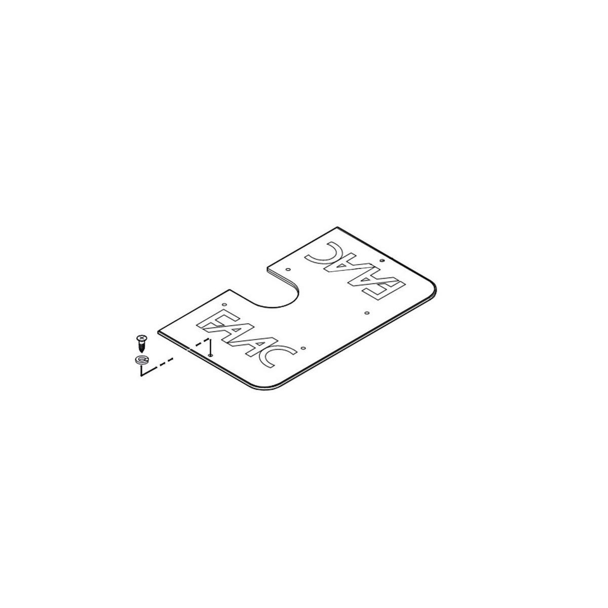 750 - couvercle pour caisson 490071 - FAAC 63001405 