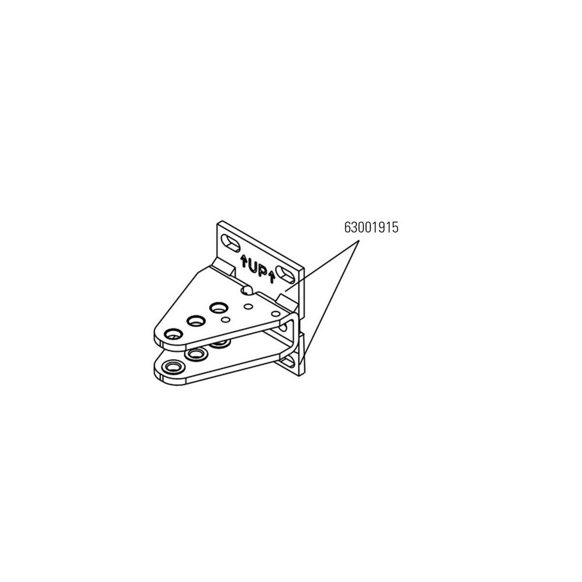 S450h - attache arriere pour operateur hydraulique s450h cbac et sb - FAAC 63001915 
