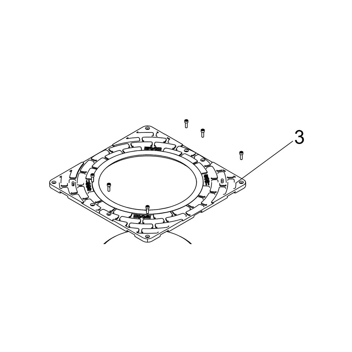 J275ha - plaque de finition - FAAC 63003393 