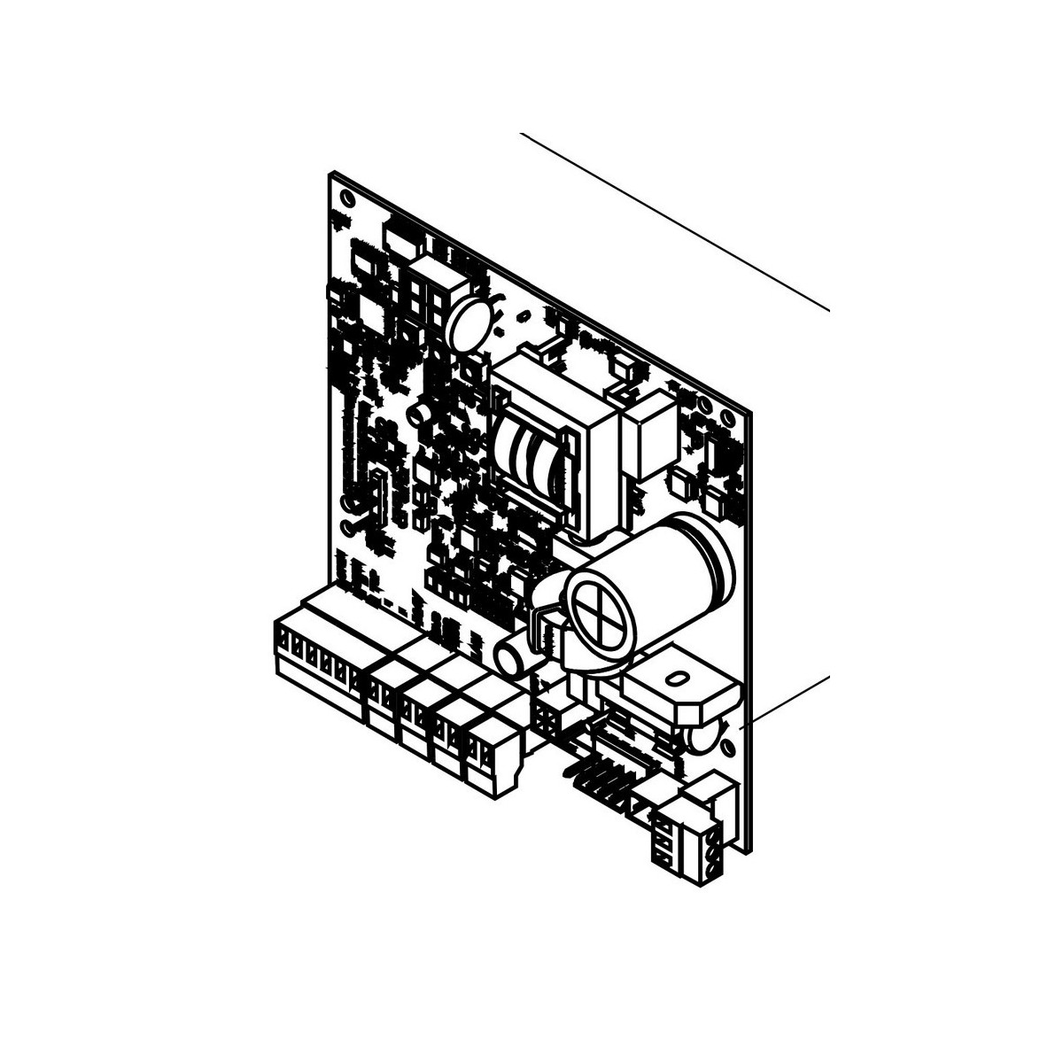 E734 - platine electronique. piece detachee pour gamma kit, c734 - FAAC 63003495 