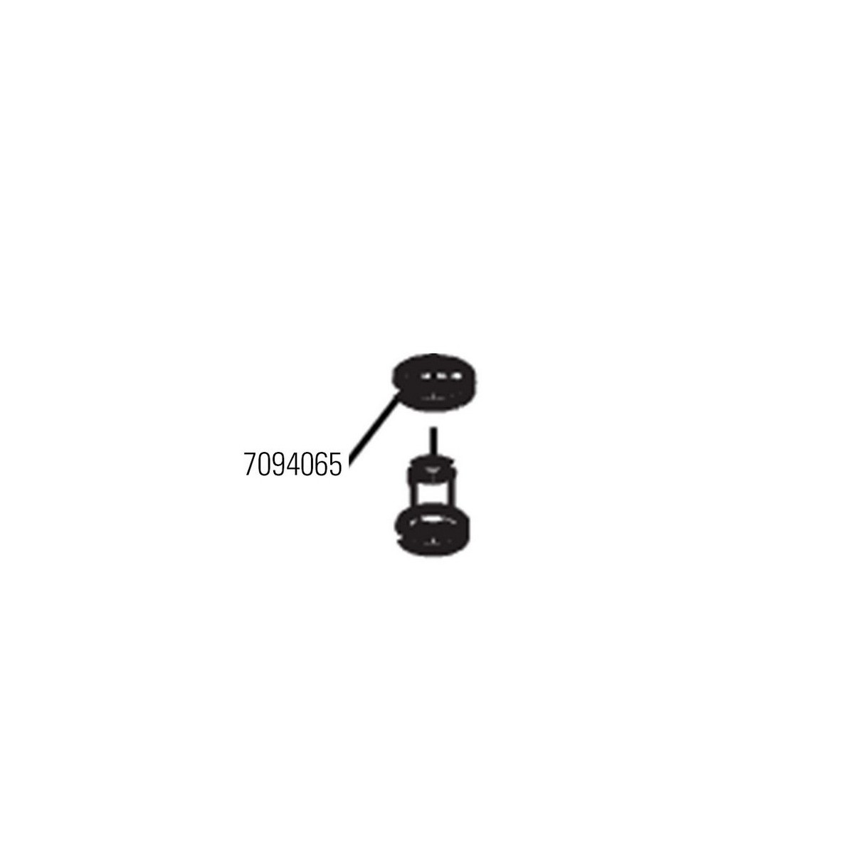 Rondelle de cuivre 7x4x1 fs allum.  (vendu par lot de 20 pieces) - FAAC 7094065 