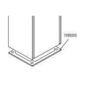 Joints plat. piece detachee pour operateur 560 et 580, et barriere 630 - FAAC 7099005 