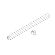 412 - carter de protection tige (v.2000) pour moteur de portail battant 412 - FAAC 7272795 