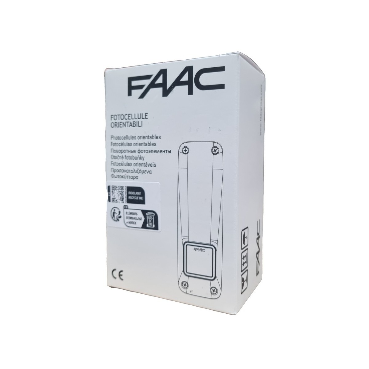Xp20bd - photocellules bus, orientables, murales ou en saillie.  - FAAC 785103 