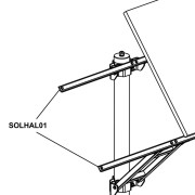 Support panneau solaire pour barriere magnetic access solar - MAGNETIC SOLHAL01 