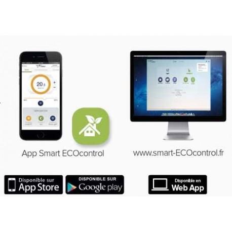 Radiateur Fonte NOIROT - BELLAGIO Smart ECOControl 2000W Horizontal Gris Anthracite N1687SEHS