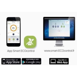 Radiateur Fonte NOIROT - BELLAGIO Smart ECOControl 2000W Horizontal Gris Anthracite N1687SEHS