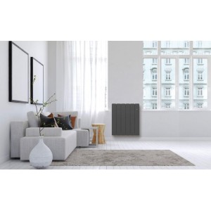 Radiateur Fonte NOIROT - BELLAGIO Smart ECOControl 2000W Horizontal Gris Anthracite N1687SEHS