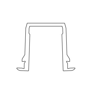 Profile guide sol tk35 5500mm a inserer dans la traverse basse - FAAC 105889 