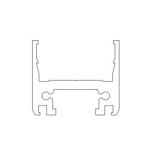 Profile vertical tk35 compact 5500mm alu naturel  - FAAC 105891 