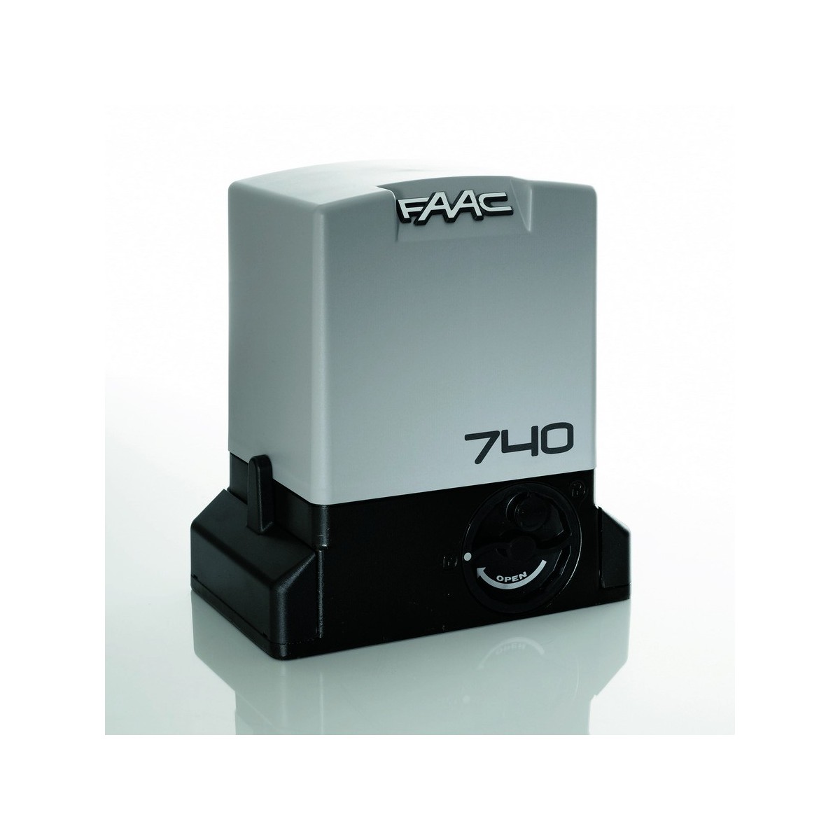 Moteur 740 e z16 230v avec encodeur, 740d, pignon z16, cle dev., plaque, aimants - FAAC 1097805 