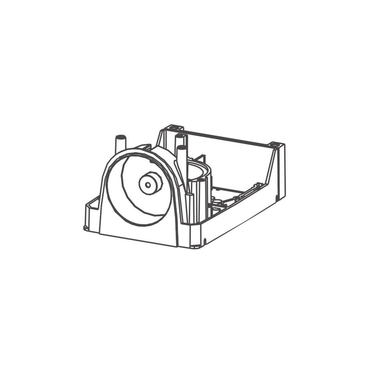 391 - corps d'operateur (bas de moteur 391). piece detachee. - FAAC 115006 