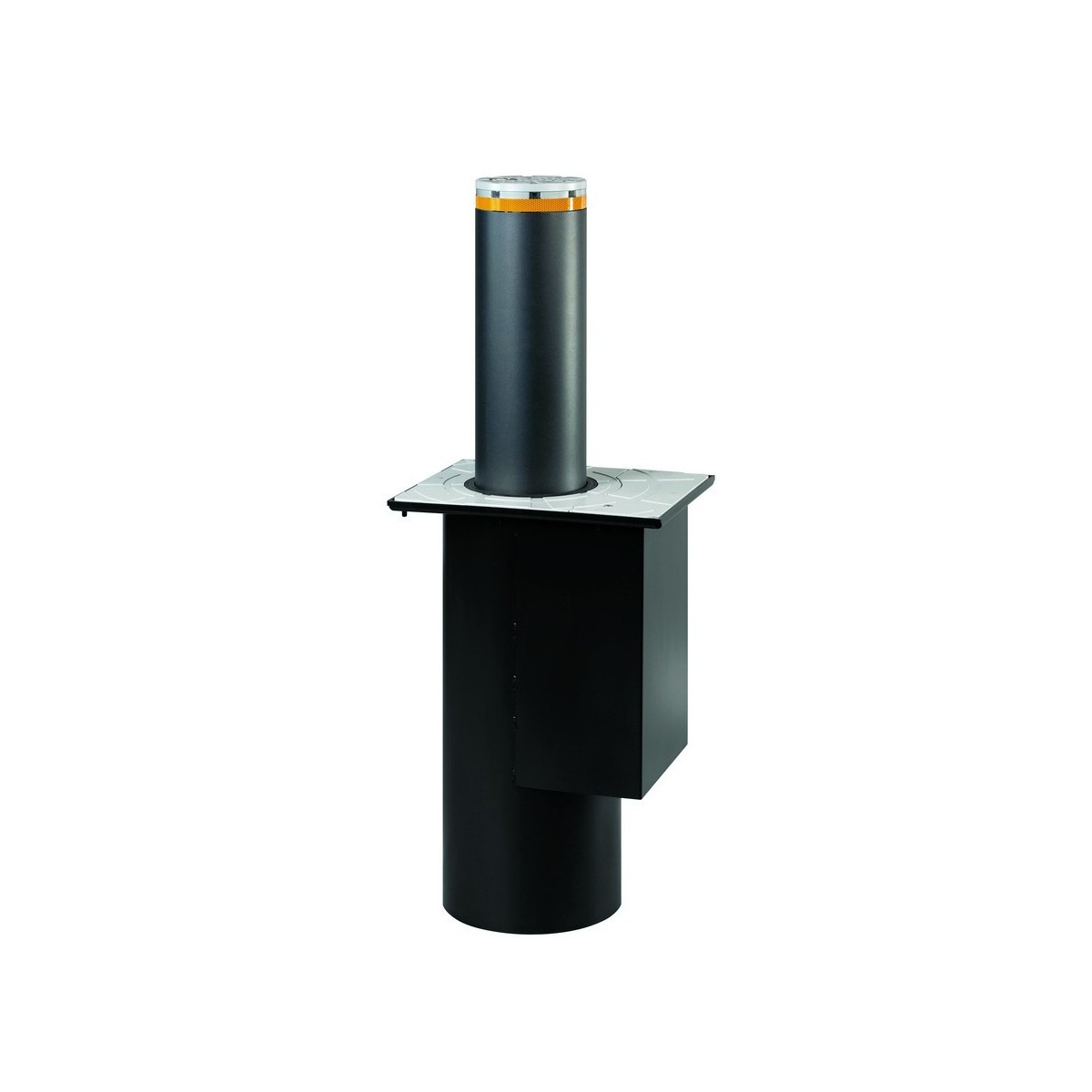 J200 sa h600mm acier peint ral7021 avec cylindre et cle de deverrouillage. - FAAC 116508 