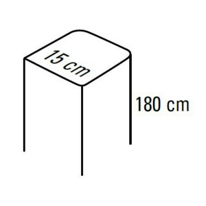 S2500i - poteau en aluminium l15xh180cm. ral a choisir. - FAAC 170POAP18ral 