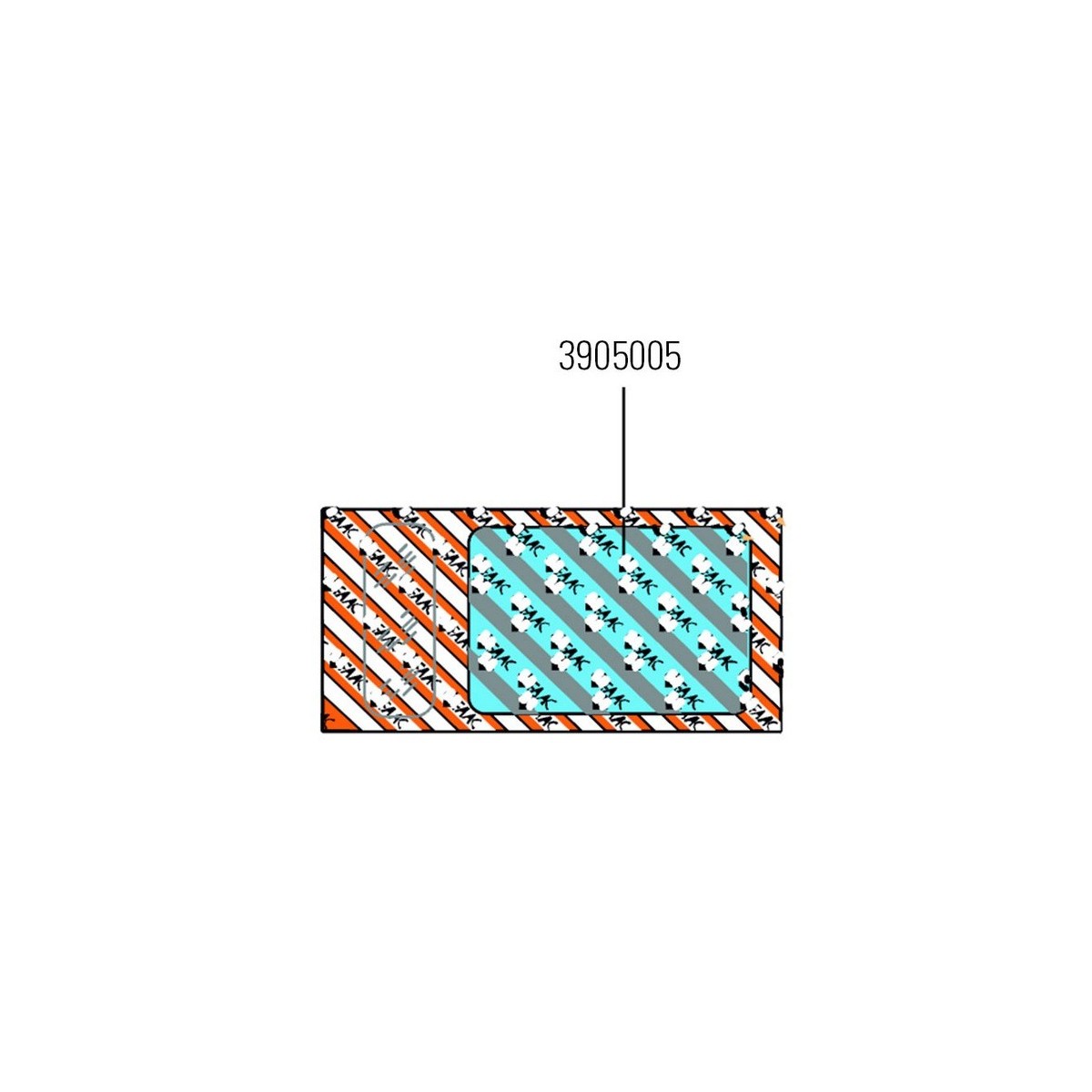 580 - skinpack pour opérateur hydraulique 580 cbac et sb - FAAC 3905005 