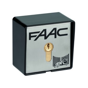 Contacteur a cle t21 en saillie - 2 contacts - FAAC 401013 
