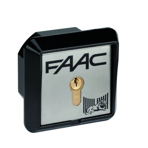 Contacteur a cle t21 a cable encastre - 2 contacts - FAAC 401017 