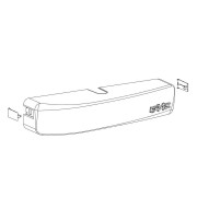 950bm - carter de protection pour operateur porte pietonne 950bm - FAAC 428328 