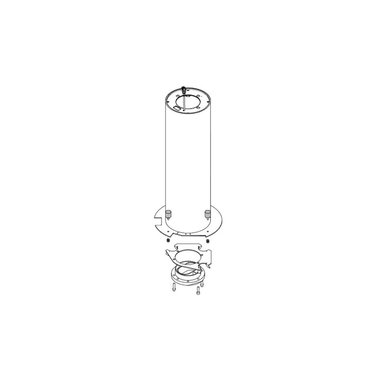 J200ha - cylindre avec bande reflechissante - FAAC 63000272 
