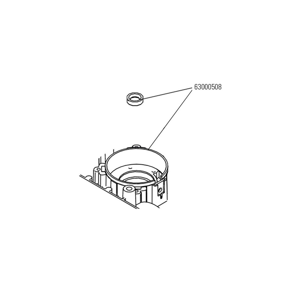 741 -carter de protection pour moteur de portail coulissant 741 - FAAC 63000508 