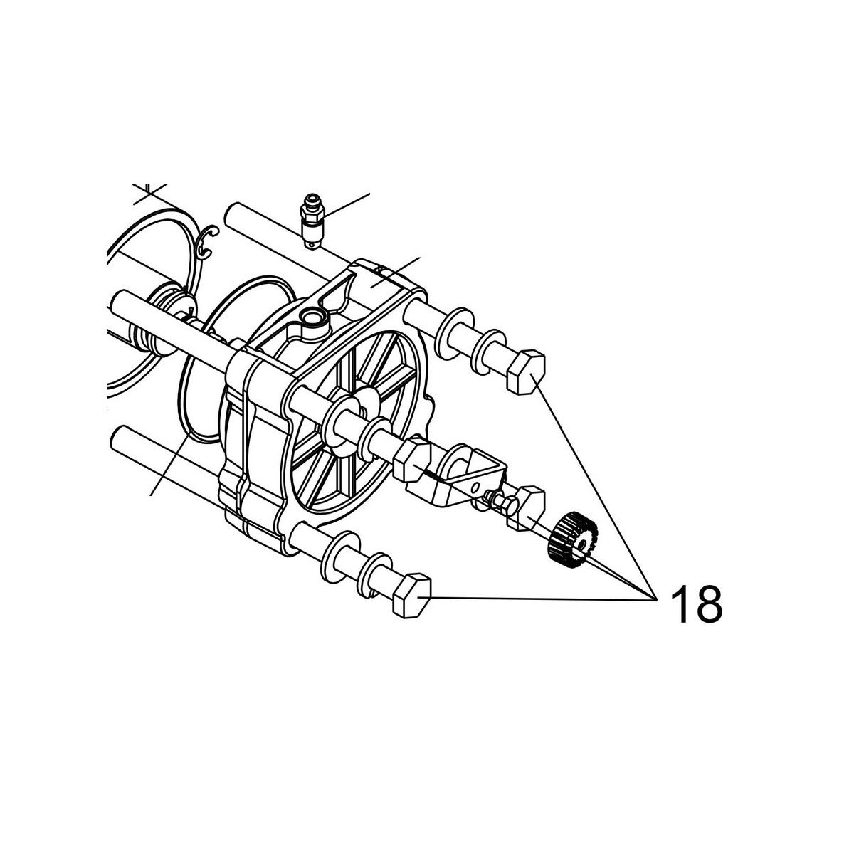 S800 - vis m10x178 uni5737 inoxydable. inox a2-70. s800 et s800h - FAAC 63000562 