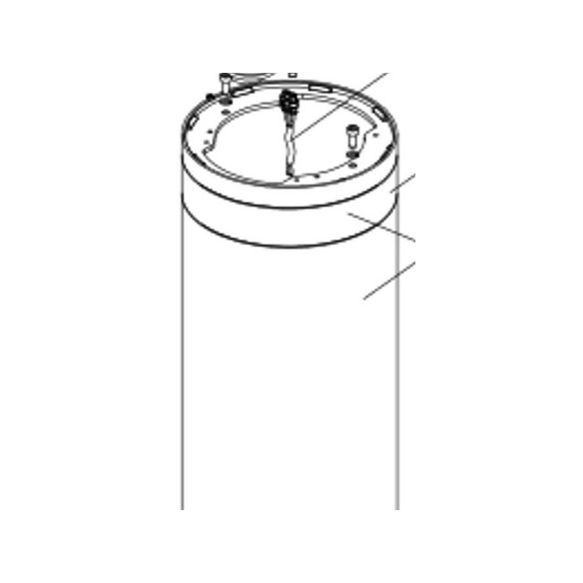 Cylindre j275ha h600 avec bandeau reflechissant - FAAC 63000906 