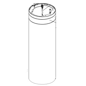 Cylindre j275ha h800 avec bandeau reflechissant - FAAC 63000936 